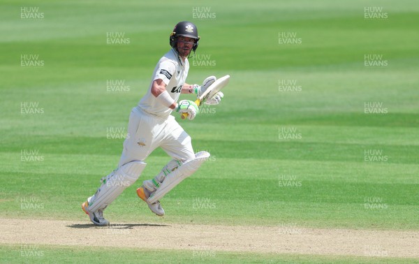 210626 - Glamorgan v Surrey, Rothesay County Championship Division 1- Rory Burns of Surrey plays a shot