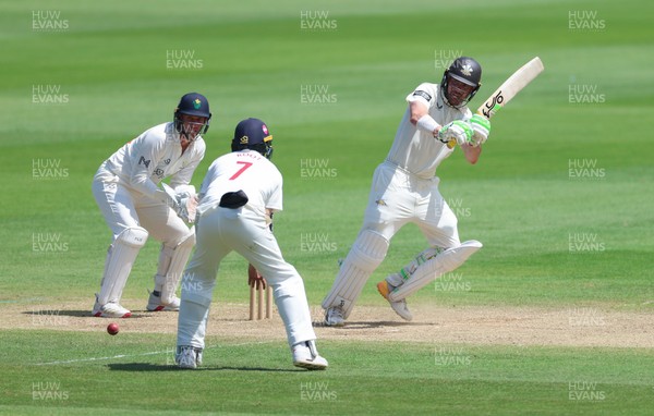 210626 - Glamorgan v Surrey, Rothesay County Championship Division 1- Rory Burns of Surrey plays a shot
