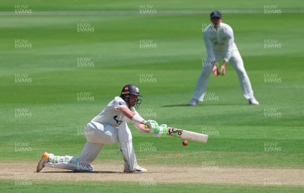 210626 - Glamorgan v Surrey, Rothesay County Championship Division 1- Rory Burns of Surrey plays a shot