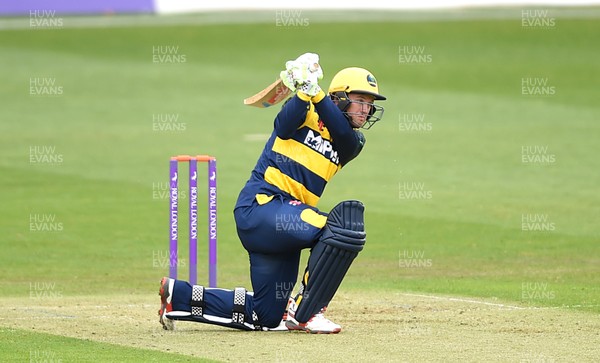 300417 - Glamorgan v Surrey - Royal London One Day Cup - Colin Ingram of Glamorgan plays a shot off the bowling of Ravi Rampaul