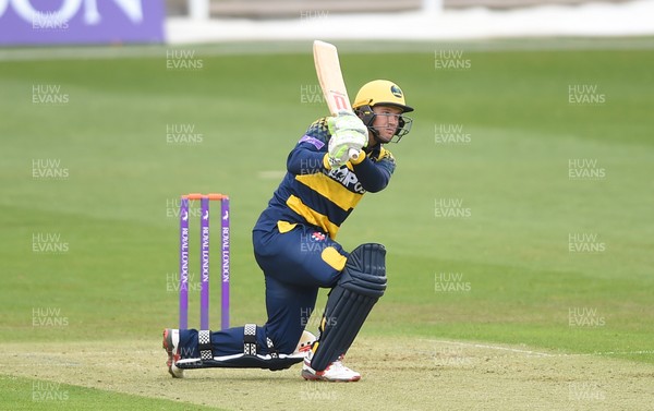 300417 - Glamorgan v Surrey - Royal London One Day Cup - Colin Ingram of Glamorgan plays a shot off the bowling of Ravi Rampaul