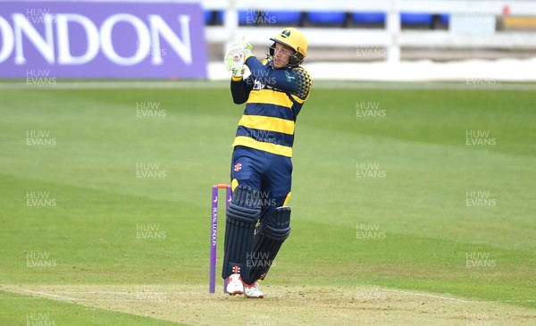 300417 - Glamorgan v Surrey - Royal London One Day Cup - Colin Ingram of Glamorgan plays a shot off the bowling of Ravi Rampaul