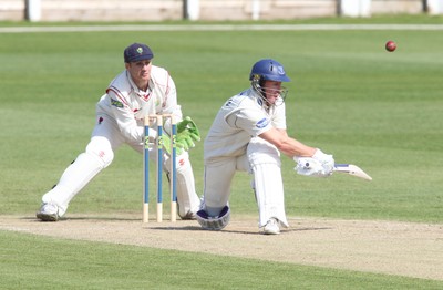 11.04.10 ... Glamorgan v Sussex, LV County Championship, SWALEC Stadium, Cardiff -  Sussex's Murray Goodwin play a shot on his way to an innings of 83 