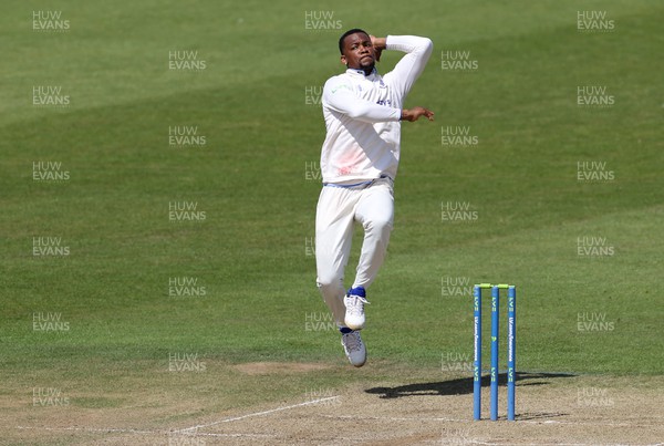 130622 - Glamorgan v Sussex - LV= County Championship - Division Two - Delray Rawlins of Sussex bowling