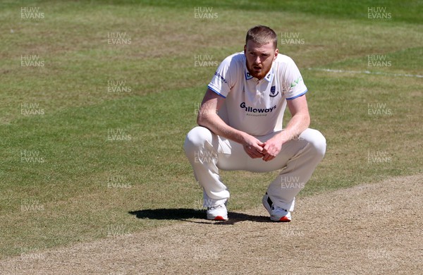 140622 - Glamorgan v Sussex - LV= County Championship - Division Two - A frustrated Sean Hunt of Sussex