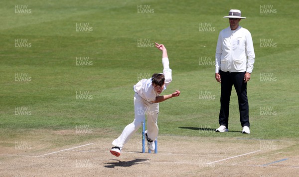 140622 - Glamorgan v Sussex - LV= County Championship - Division Two - Henry Crocombe of Sussex bowling