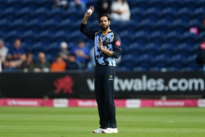 140625 - Glamorgan v Sussex - Vitality Blast - Imad Wasim of Glamorgan makes his debut