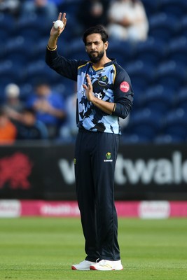 140625 - Glamorgan v Sussex - Vitality Blast - Imad Wasim of Glamorgan makes his debut