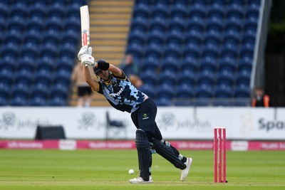 140625 - Glamorgan v Sussex - Vitality Blast - Will Smale of Glamorgan batting