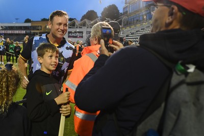 140625 - Glamorgan v Sussex - Vitality Blast - Colin Ingram of Glamorgan  with fans at full time