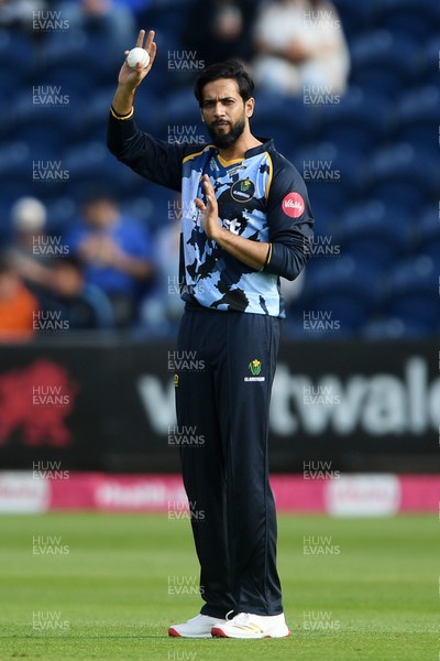 140625 - Glamorgan v Sussex - Vitality Blast - Imad Wasim of Glamorgan makes his debut