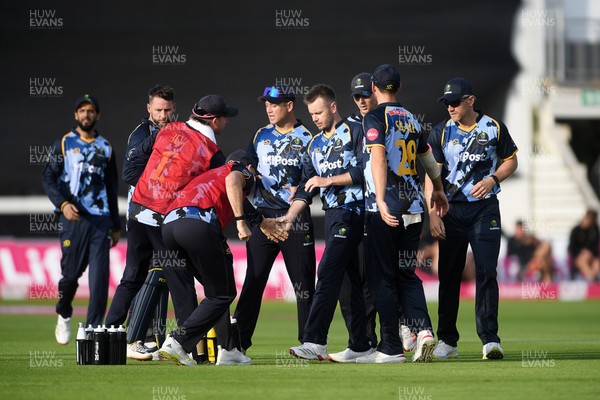 140625 - Glamorgan v Sussex - Vitality Blast - Colin Ingram of Glamorgan catches the ball to dismiss James Coles of Sussex