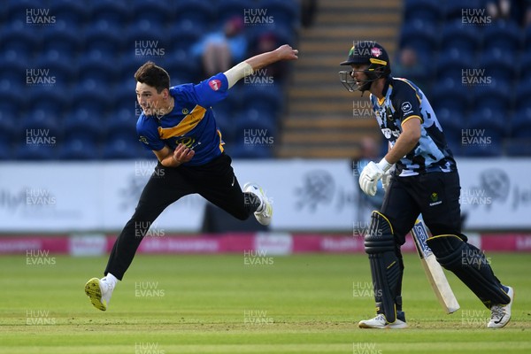 140625 - Glamorgan v Sussex - Vitality Blast - Henry Crocombe of Sussex bowling