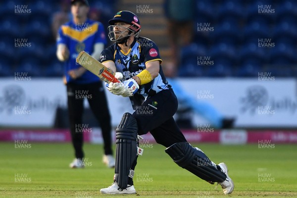 140625 - Glamorgan v Sussex - Vitality Blast - Dan Douthwaite of Glamorgan batting