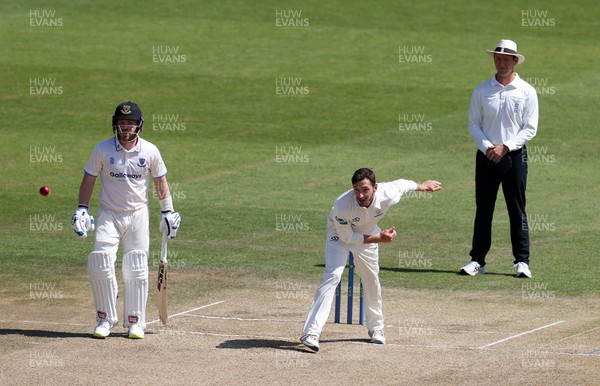 150622 - Glamorgan v Sussex - LV= County Championship - Division Two - Andrew Salter of Glamorgan bowling