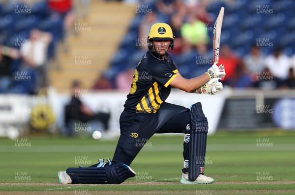 230623 - Glamorgan v Sussex - Vitality T20 Blast - Will Smale of Glamorgan batting
