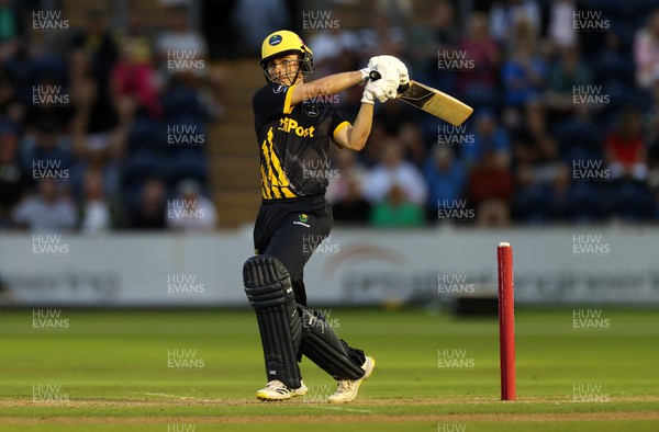 230623 - Glamorgan v Sussex - Vitality T20 Blast - Andy Gorvin of Glamorgan batting