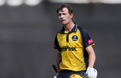 260819 - Glamorgan v Sussex Sharks - Vitality T20 Blast - Nick Selman of Glamorgan walks off after being dismissed