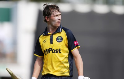 260819 - Glamorgan v Sussex Sharks - Vitality T20 Blast - Nick Selman of Glamorgan walks off after being dismissed