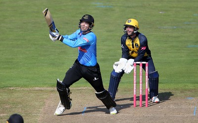 260819 - Glamorgan v Sussex Sharks - Vitality T20 Blast - Alex Carey of Sussex batting