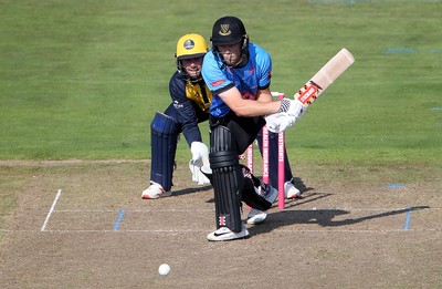 260819 - Glamorgan v Sussex Sharks - Vitality T20 Blast - Phil Salt of Sussex batting