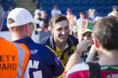 260819 - Glamorgan v Sussex Sharks - Vitality T20 Blast - Players sign autographs after the match