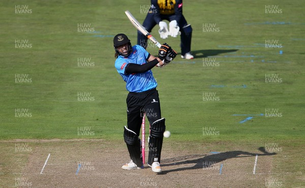 260819 - Glamorgan v Sussex Sharks - Vitality T20 Blast - David Wiese of Sussex batting