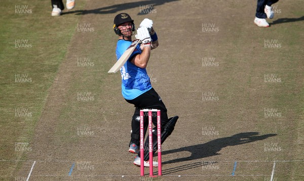 260819 - Glamorgan v Sussex Sharks - Vitality T20 Blast - Laurie Evans of Sussex batting
