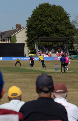 220726 - Glamorgan v Sussex Sharks, Metro Bank One Day Cup - A general view of the Gnoll as Glamorgan take on Sussex Sharks in the Metro Bank One Day Cup