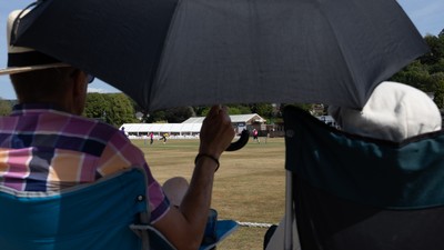 220726 - Glamorgan v Sussex Sharks, Metro Bank One Day Cup - A general view of the Gnoll as Glamorgan take on Sussex Sharks in the Metro Bank One Day Cup