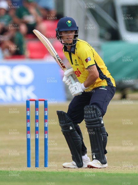 220726 - Glamorgan v Sussex Sharks, Metro Bank One Day Cup - Jack Hope-Bell of Glamorgan