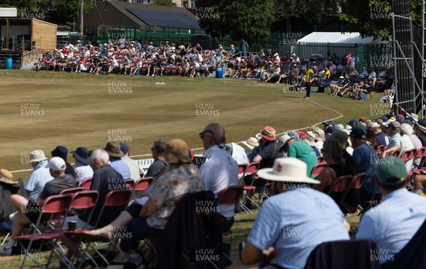 220726 - Glamorgan v Sussex Sharks, Metro Bank One Day Cup - A general view of the Gnoll as Glamorgan take on Sussex Sharks in the Metro Bank One Day Cup