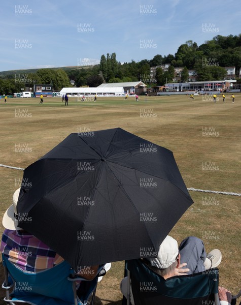 220726 - Glamorgan v Sussex Sharks, Metro Bank One Day Cup - A general view of the Gnoll as Glamorgan take on Sussex Sharks in the Metro Bank One Day Cup