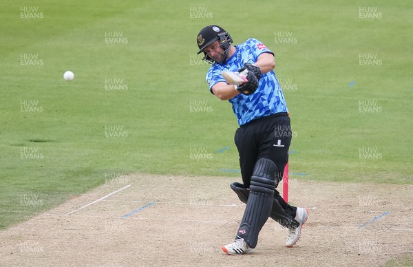 020721 - Glamorgan v Sussex Sharks, T20 Vitality Blast - Phil Salt of Sussex Sharks plays a shot during his partnership with Luke Wright of Sussex Sharks