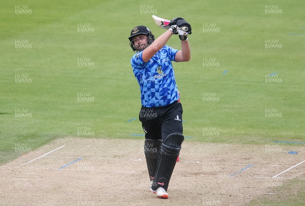 020721 - Glamorgan v Sussex Sharks, T20 Vitality Blast - Phil Salt of Sussex Sharks plays a shot during his partnership with Luke Wright of Sussex Sharks