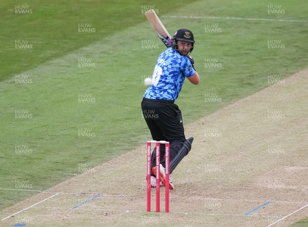 020721 - Glamorgan v Sussex Sharks, T20 Vitality Blast - Luke Wright of Sussex Sharks plays a shot during his partnership with Phil Salt of Sussex Sharks