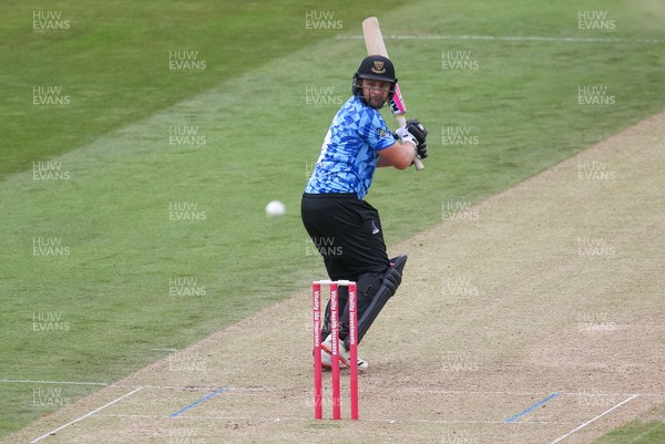 020721 - Glamorgan v Sussex Sharks, T20 Vitality Blast - Luke Wright of Sussex Sharks plays a shot during his partnership with Phil Salt of Sussex Sharks