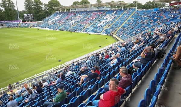 020721 - Glamorgan v Sussex Sharks, T20 Vitality Blast - Fans watch the match at Sophia Gardens, Cardiff