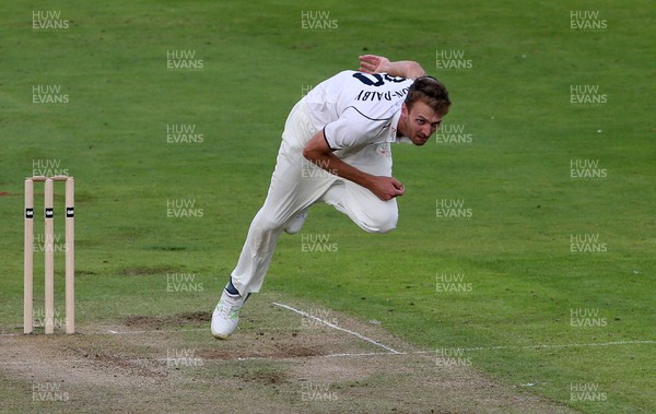 060920 - Glamorgan Cricket v Warwickshire - Bob Willis Trophy - Oliver Hannon-Dalby of Warwickshire bowling