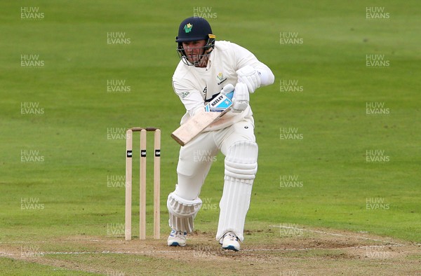 070920 - Glamorgan Cricket v Warwickshire - Bob Willis Trophy - Timm van der Gugten of Glamorgan batting