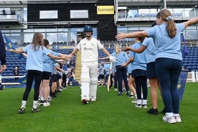 080926 - Glamorgan v Warwickshire - Rothesay County Championship - Jack Hope-Bell of Glamorgan makes his first class debut