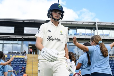 080926 - Glamorgan v Warwickshire - Rothesay County Championship - Jack Hope-Bell of Glamorgan makes his first class debut