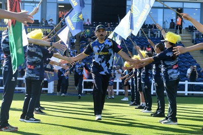 030726 - Glamorgan v Warwickshire Bears - Vitality Blast Men - Kiran Carlson of Glamorgan