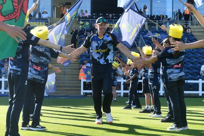 030726 - Glamorgan v Warwickshire Bears - Vitality Blast Men - Dan Douthwaite of Glamorgan