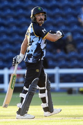 030726 - Glamorgan v Warwickshire Bears - Vitality Blast Men - Kiran Carlson of Glamorgan batting