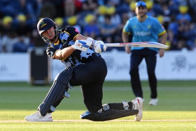 030726 - Glamorgan v Warwickshire Bears - Vitality Blast Men - Will Smale of Glamorgan batting