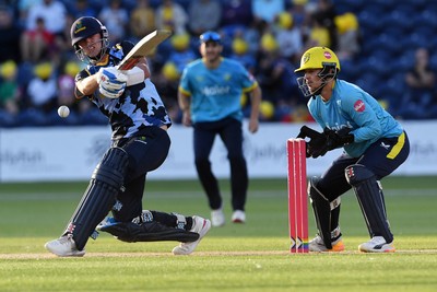 030726 - Glamorgan v Warwickshire Bears - Vitality Blast Men - Will Smale of Glamorgan batting