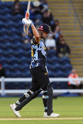 030726 - Glamorgan v Warwickshire Bears - Vitality Blast Men - Will Smale of Glamorgan hits 50