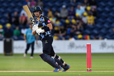 030726 - Glamorgan v Warwickshire Bears - Vitality Blast Men - Asa Tribe of Glamorgan batting