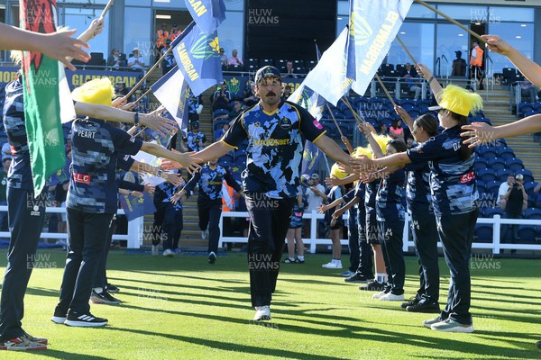 030726 - Glamorgan v Warwickshire Bears - Vitality Blast Men - Kiran Carlson of Glamorgan
